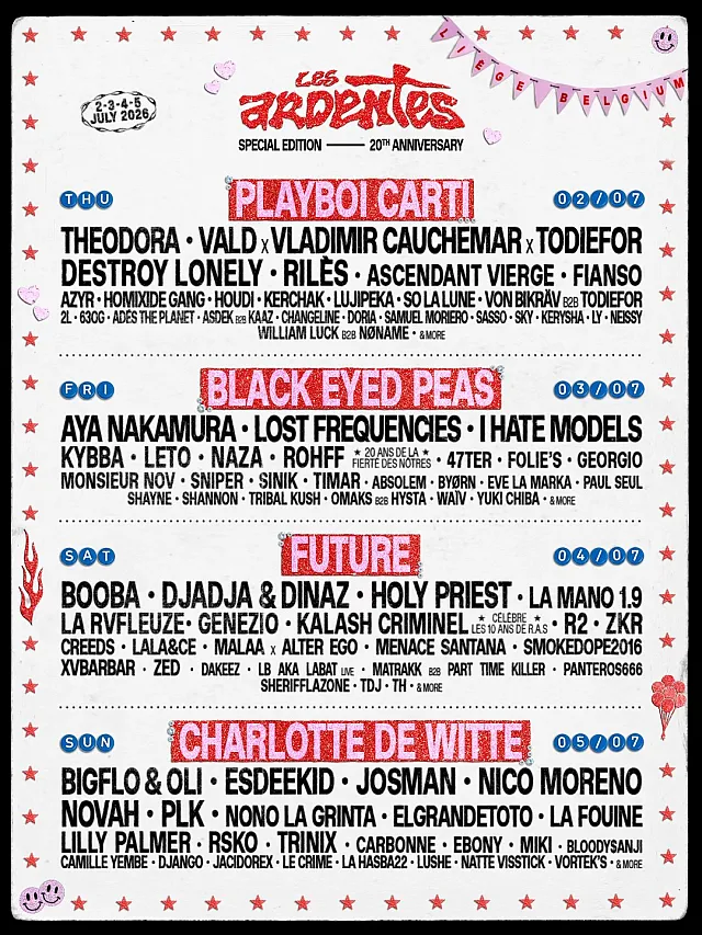 Les Ardentes 2026
