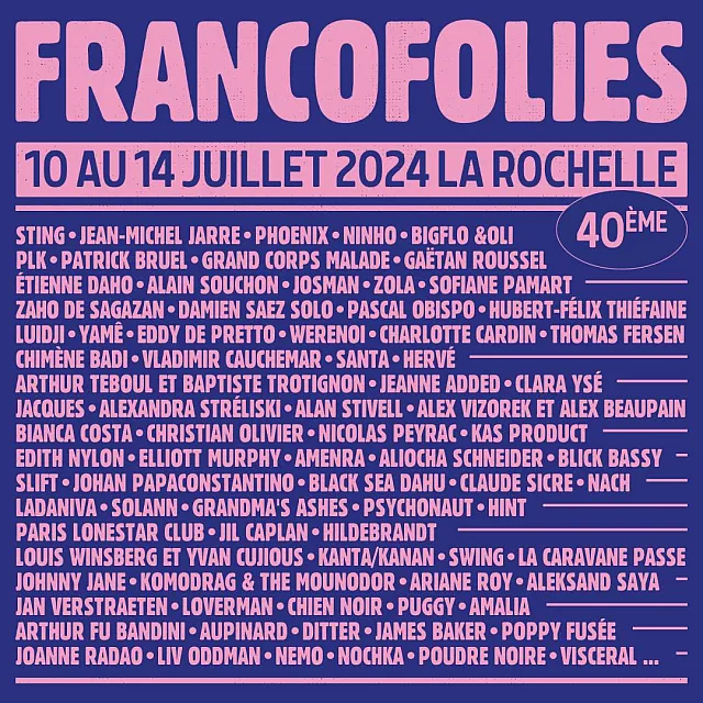 Les Francofolies 2024