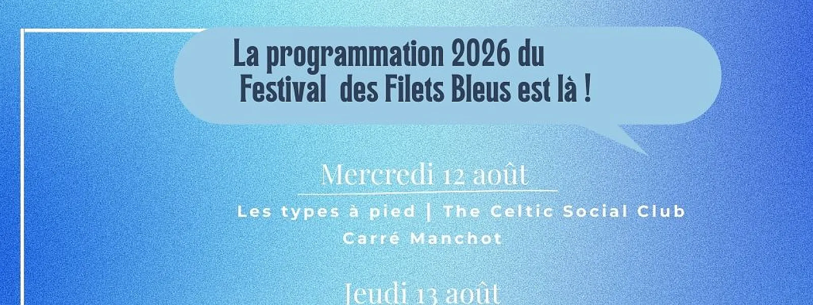Festival des Filets Bleus 2026