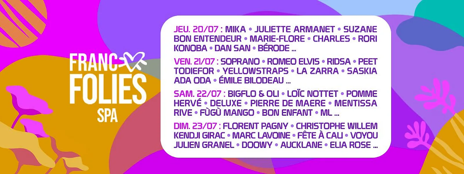 Francofolies de Spa 2023
