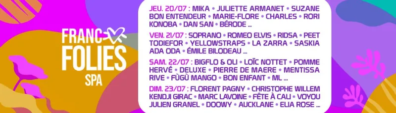 Francofolies de Spa 2023