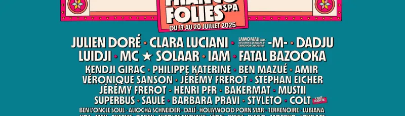 Francofolies de Spa 2025