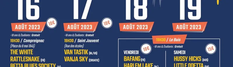 Le Buis Blues Festival 2023