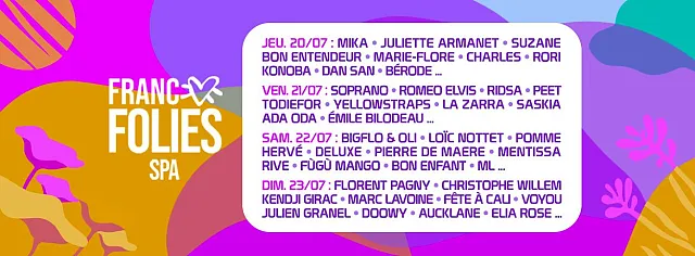 Francofolies de Spa 2023
