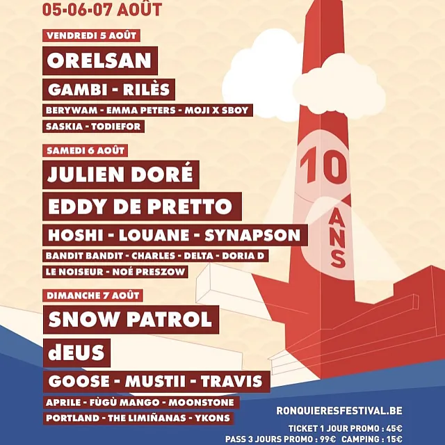 Ronquières festival 2022 Ronquières festival 2022